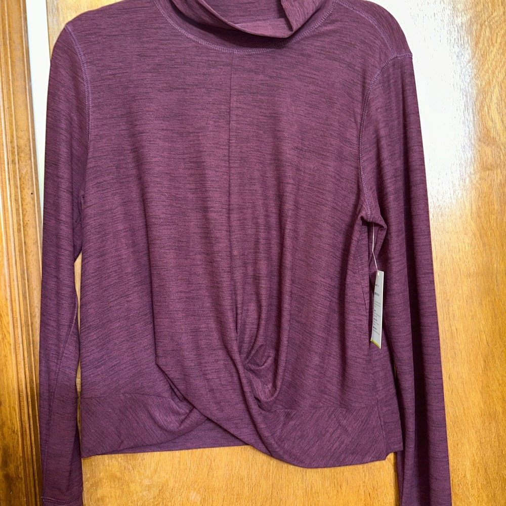 Women's Maroon Long Sleeve Top